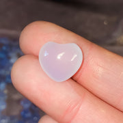 Mini Blue Chalcedony Heart
