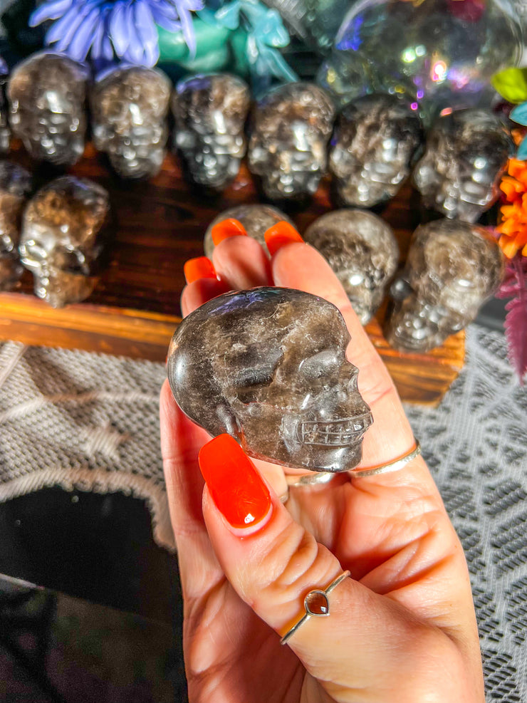 Smokey Quartz Skull {Heat Treated}