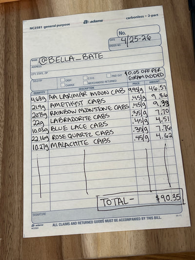 @bella_bate Wholesale Live Sale Invoice