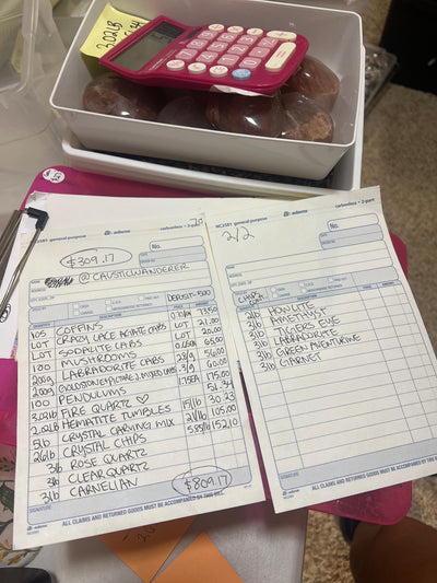 @causticwanderer Wholesale Live Sale Invoice