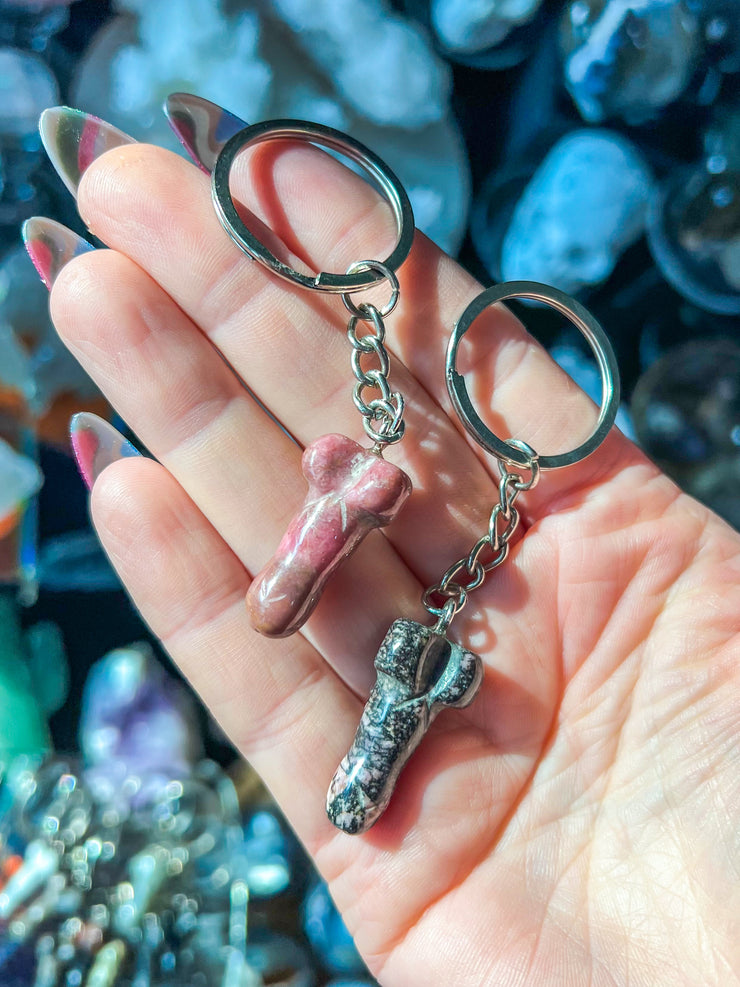 Dickstal (Mini Weenie) Keychain - Over 20 Crystal Materials to Choose From