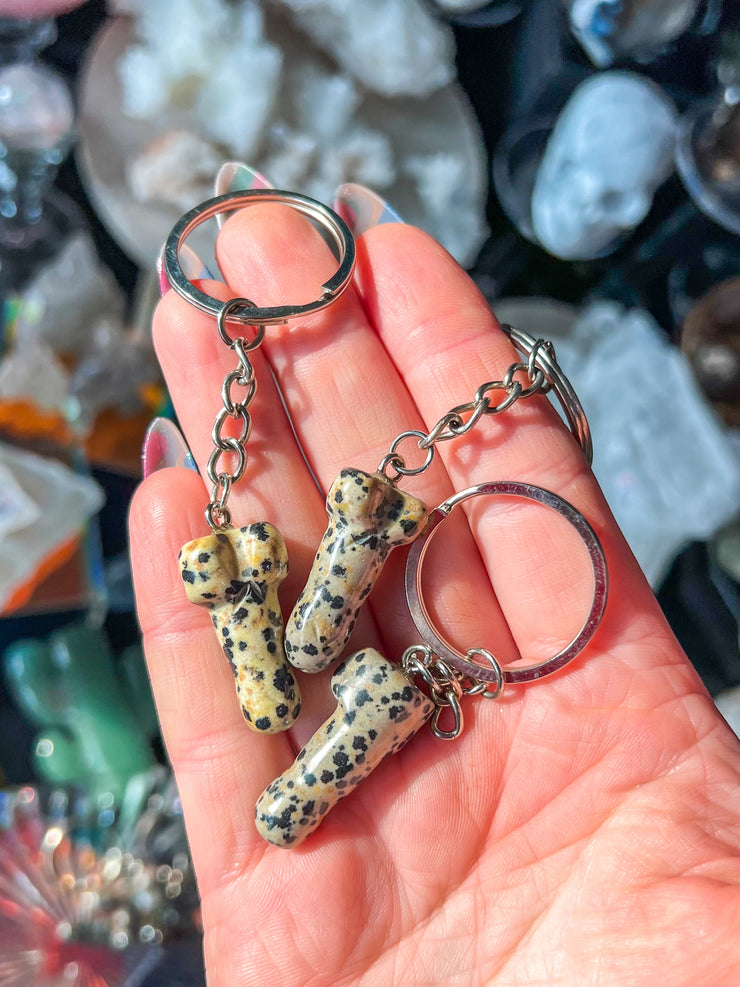 Dickstal (Mini Weenie) Keychain - Over 20 Crystal Materials to Choose From