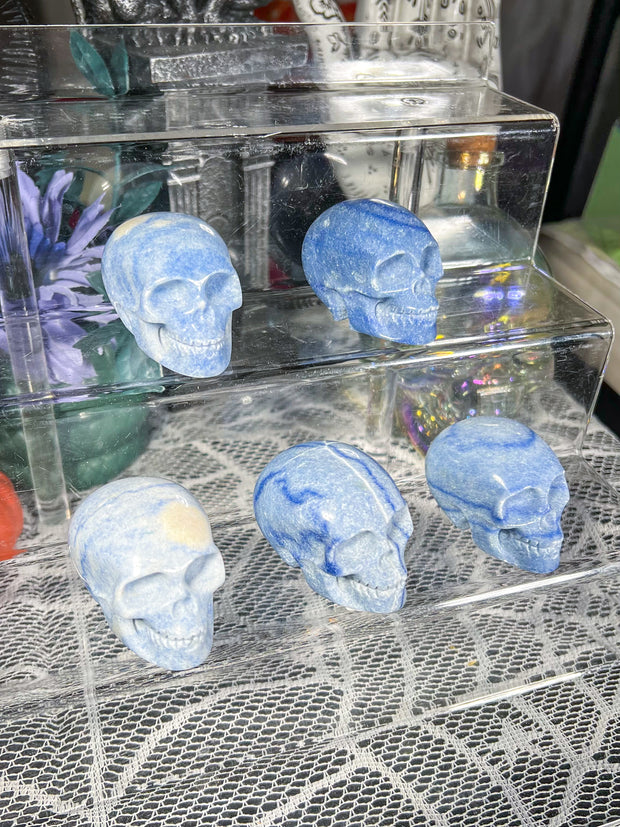 Blue Aventurine Skull