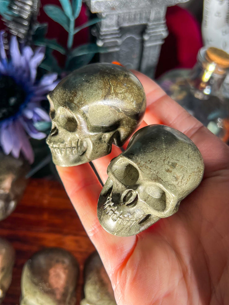 Pyrite Skull