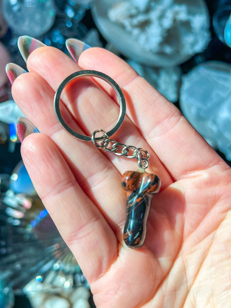 Dickstal (Mini Weenie) Keychain - Over 20 Crystal Materials to Choose From