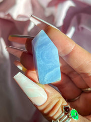 Blue Lace Agate Tower #13