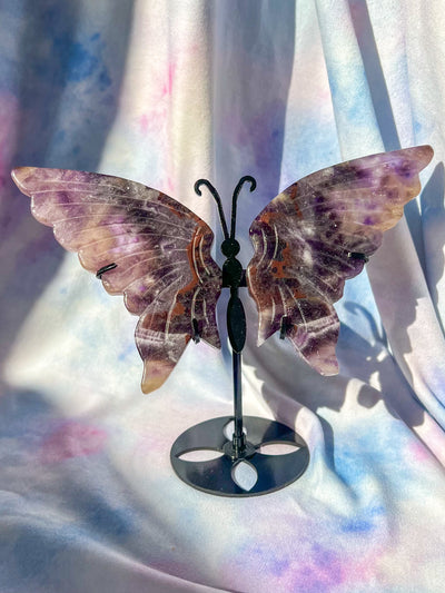 Cheveron Amethyst Butterfly Statue