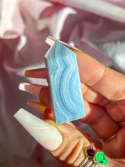 Blue Lace Agate Tower #14
