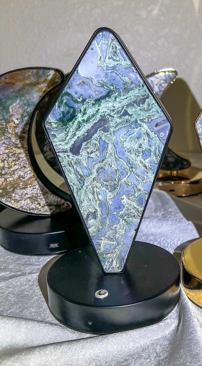 Moss Agate Crystal Light (Reserved Pre Order Destinie)