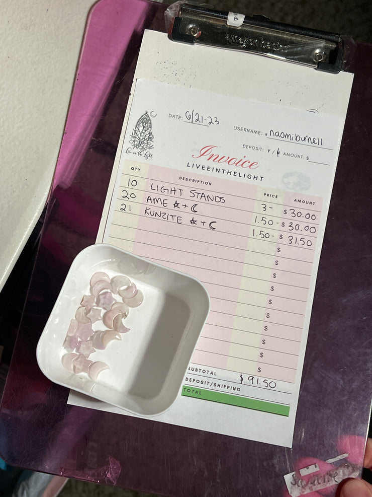 @naomiburnell Wholesale Live Sale Invoice