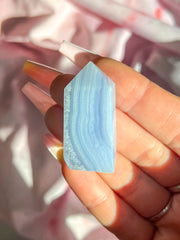 Blue Lace Agate Tower #17