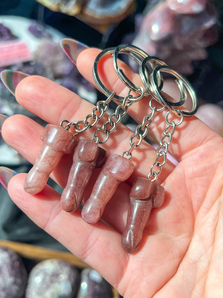 Dickstal (Mini Weenie) Keychain - Over 20 Crystal Materials to Choose From