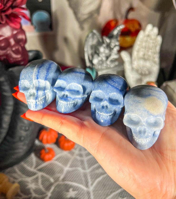 Blue Aventurine Skull