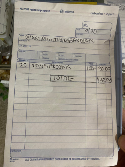 @agirlwithboysandcats clear out the backstock live sale invoice