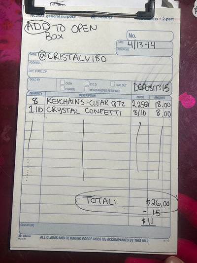 @cristalv180 Wholesale Live Sale Invoice