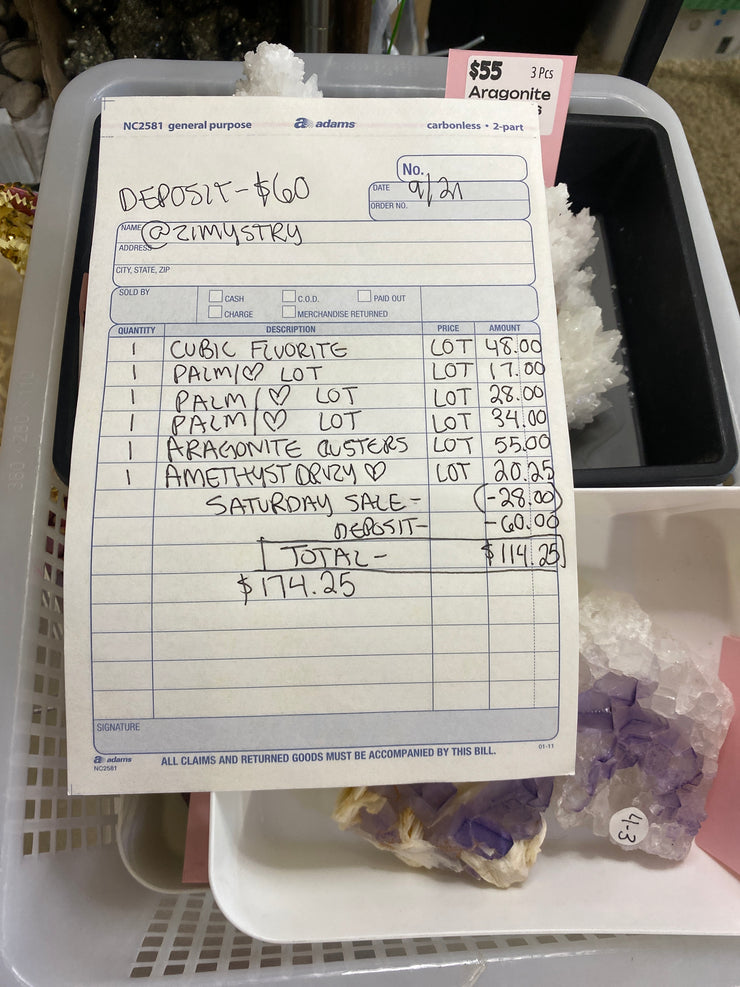 @zimystry clear out the backstock live sale invoice