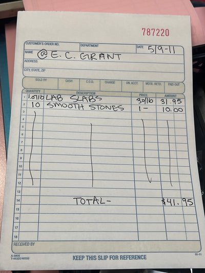 @e.c.grant Wholesale Live Sale Invoice