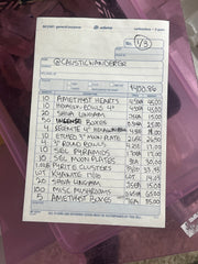 @causticwanderer Wholesale Live Sale Invoice