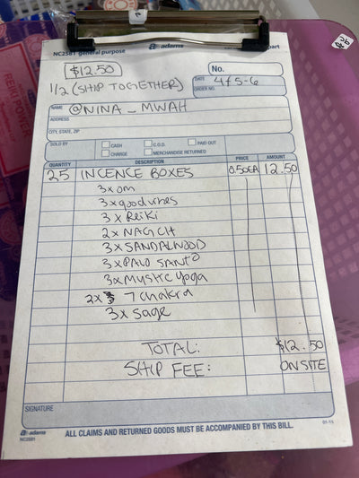 @nina_mwah Wholesale Live Sale Invoice