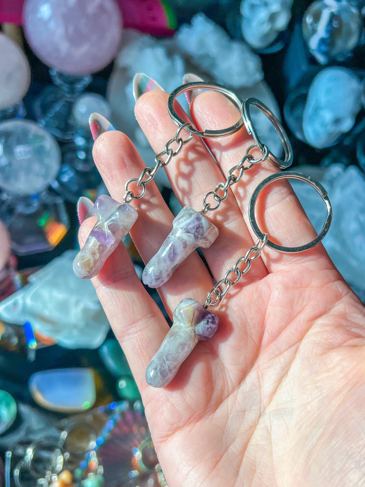 Dickstal (Mini Weenie) Keychain - Over 20 Crystal Materials to Choose From