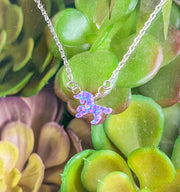 Purple Lab-Opal Magical Unicorn Choker Necklace