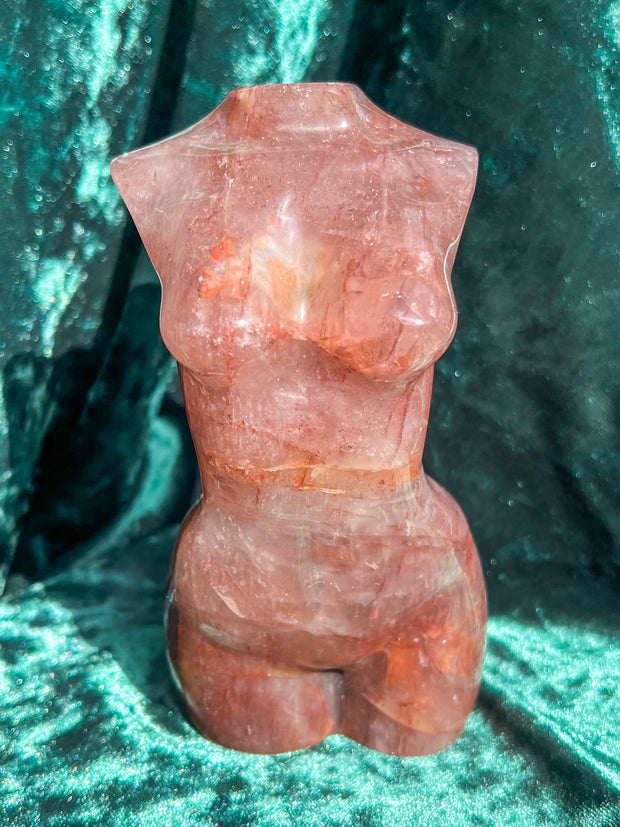 XL Fire Quartz Goddess Statue