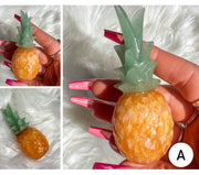 Green Aventurine x Orange Calcite Pineapple Statue (YOU CHOOSE)