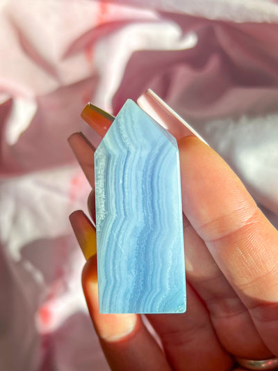 Blue Lace Agate Tower #11