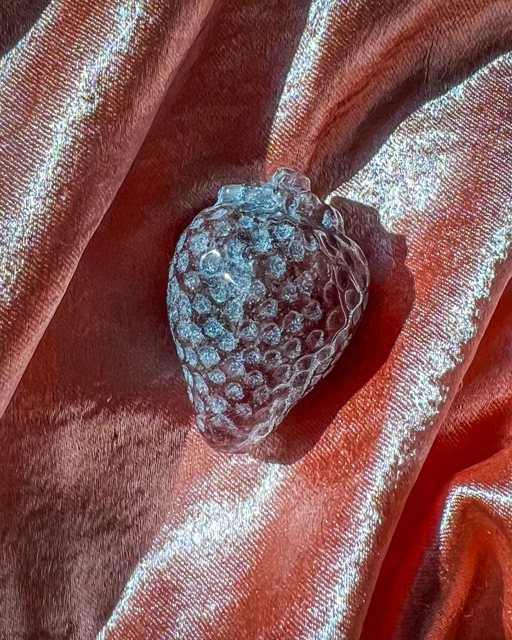 Strawberry Quartz Strawberry | Crystal Carving Gift Cute Gemstone Fruit Strawberries