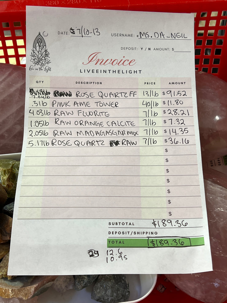 @ms.da_neil Wholesale Live Sale Invoice