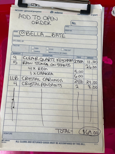 @bella_bate Wholesale Live Sale Invoice