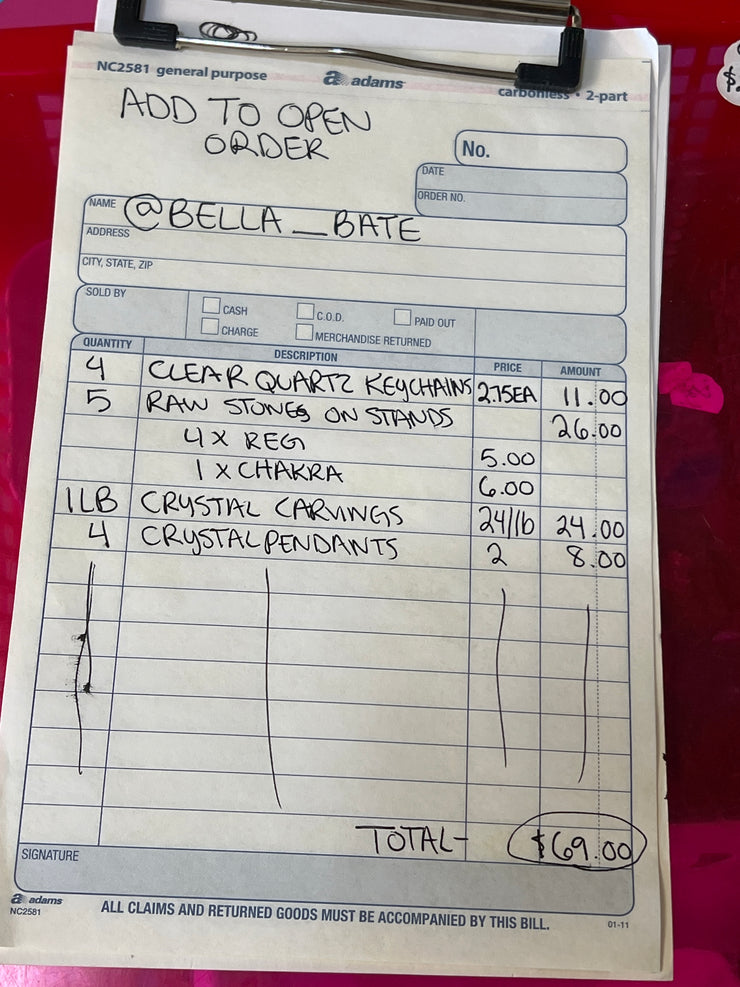 @bella_bate Wholesale Live Sale Invoice