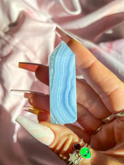 Blue Lace Agate Tower #9