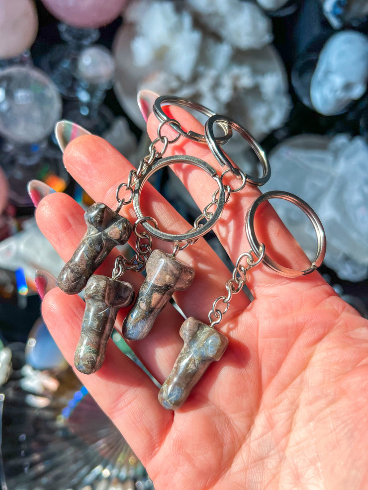 Dickstal (Mini Weenie) Keychain - Over 20 Crystal Materials to Choose From