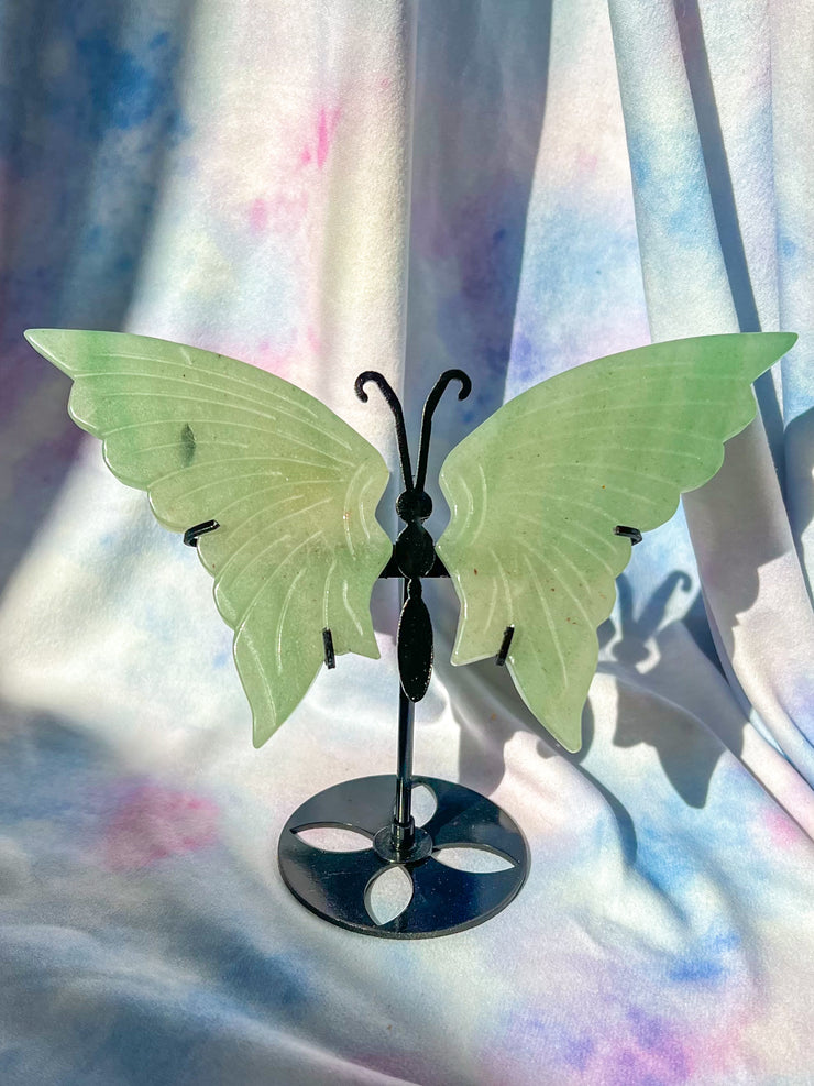 Green Aventurine Butterfly Statue