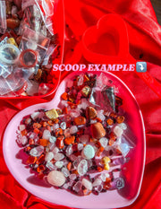 Crystal Confetti Filled Heart, 1 Scoop (~1/2 cup Per Scoop)