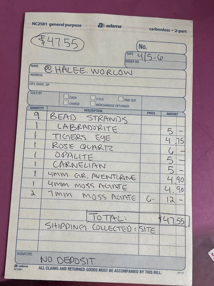 @halee.worlow Wholesale Live Sale Invoice