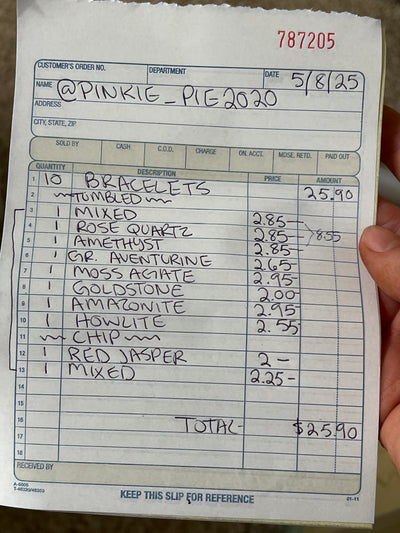 @pinkie_pie2020 Wholesale Live Sale Invoice