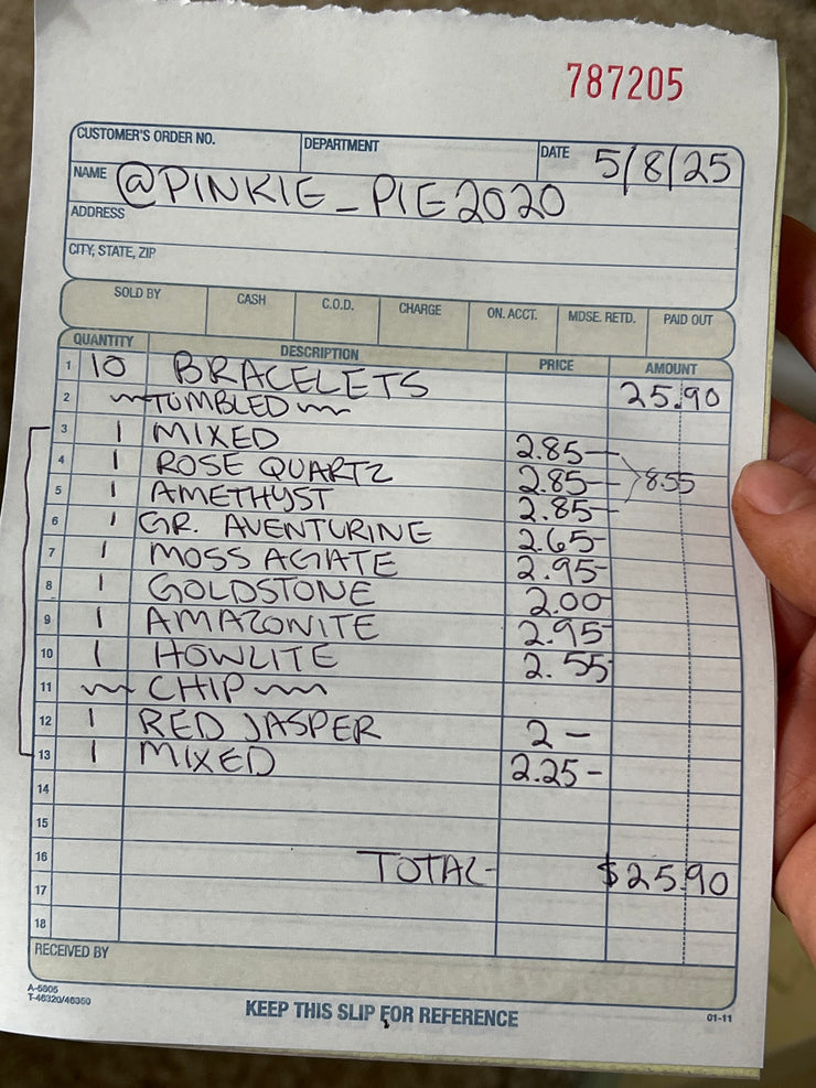 @pinkie_pie2020 Wholesale Live Sale Invoice