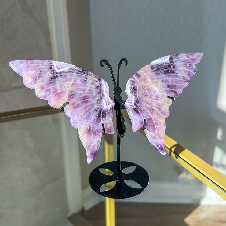 Chevron Amethyst Butterfly Statue