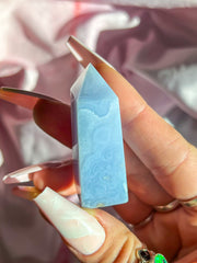 Blue Lace Agate Tower #11