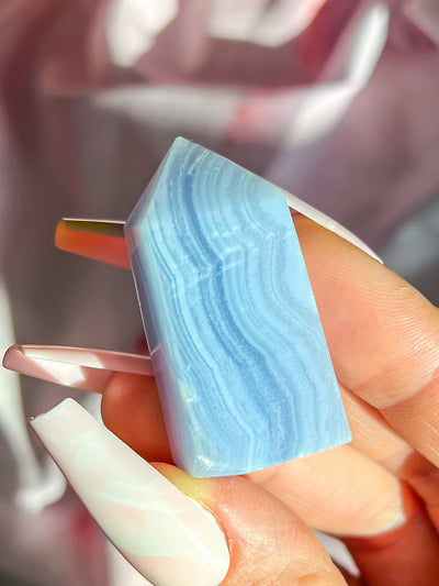 Blue Lace Agate Tower #16
