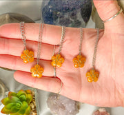 Golden Healer Flower Choker Necklace