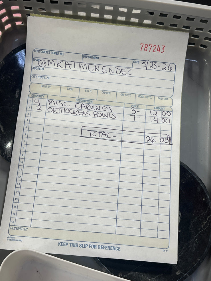 @mkatmenendez Wholesale Live Sale Invoice