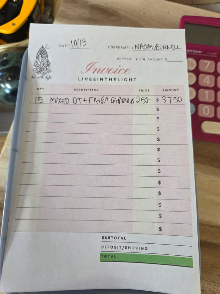 @naomiburnell clear out the backstock live sale invoice