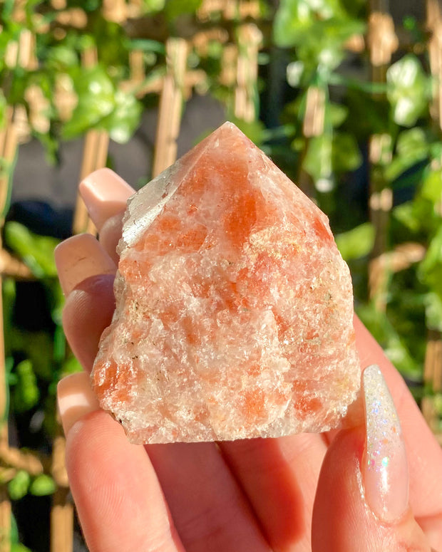Top Polished Rough Sunstone Point