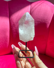 Rough Clear Quartz Point on Stand