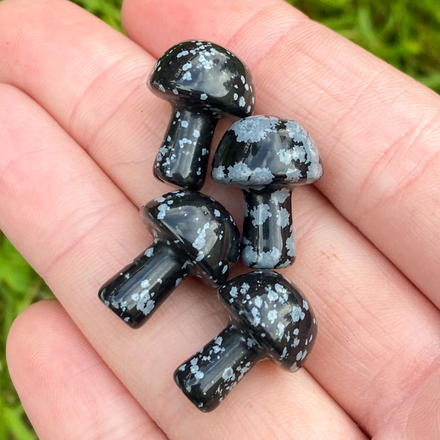 Snowflake Obsidian Mushroom