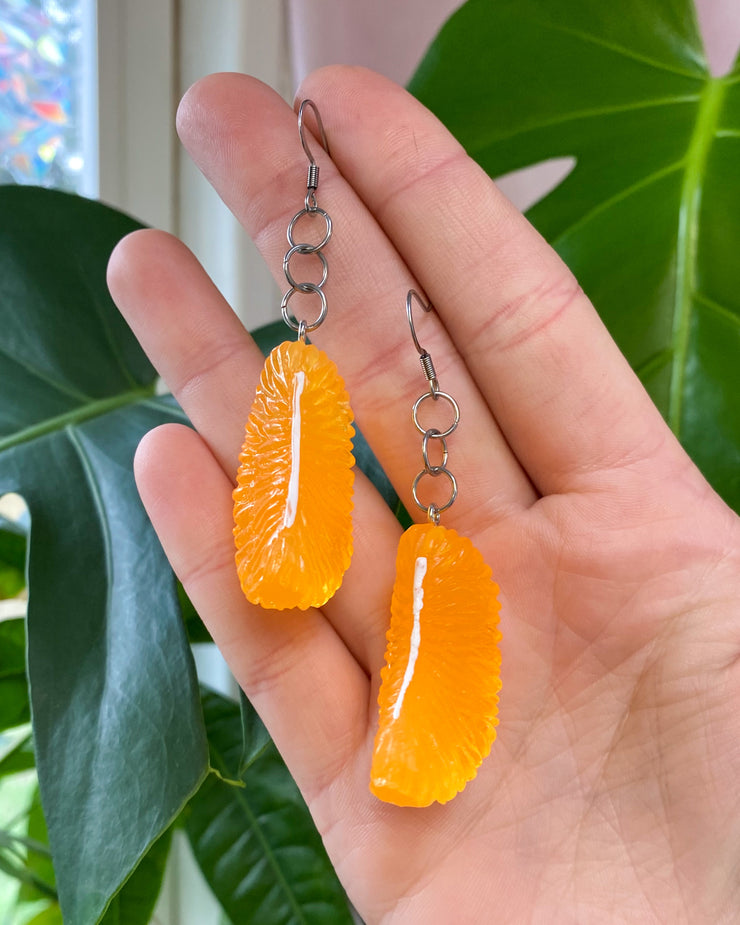 Orange Slice Earrings