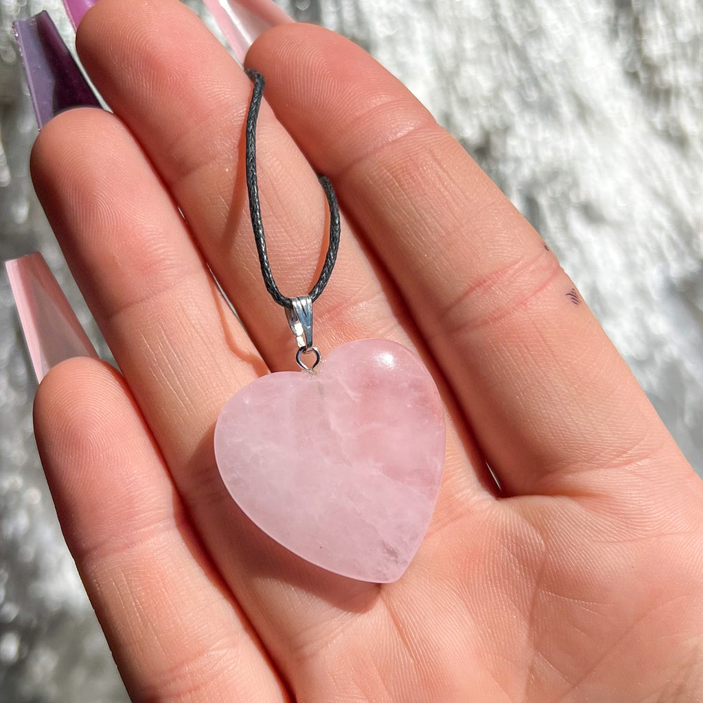 Rose Quartz Heart Necklace Set – Scraffs